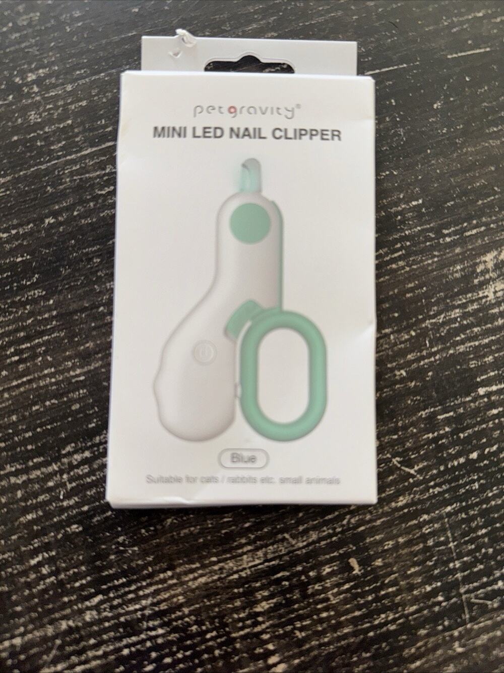 Pet Gravity Mini LED Nail Clipper for Cats, Puppies & Rabbits - Blue